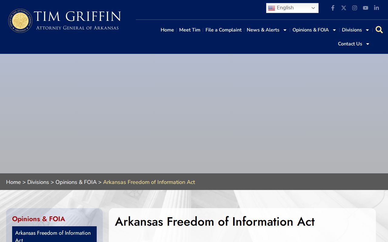Arkansas FOIA guidance for Nevada County warrant records